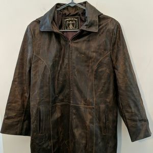 Leonardo da Vinci Leather Coat Florence Italy
